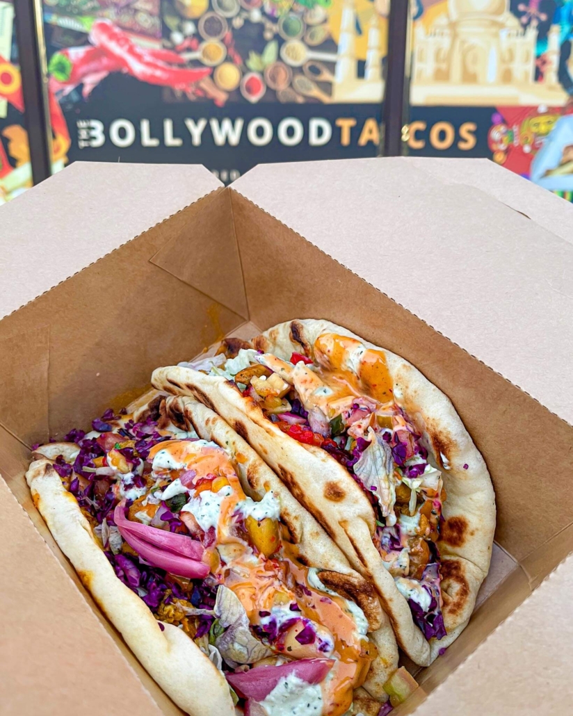 Bollywood Tacos Tandoori Chicken Naan