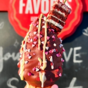 Chocolat Favoris Red Velvet Dipped Heart Cone