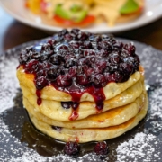 ramona's kitchen blueberry pancakes stack
