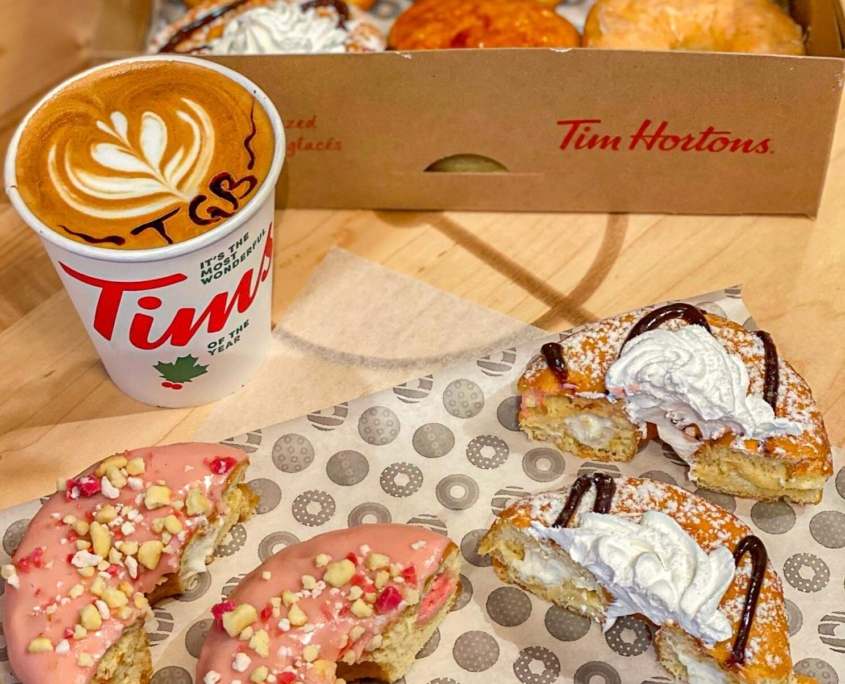 Tim Hortons dream donuts with filling only available at urban locations