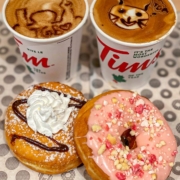 Tim Hortons dream donuts and latte art at new urban location in Toronto