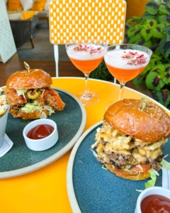 Shangri-La Toronto Patio Veuve Clicquot burgers and cocktails